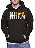 Amnesty Sports Mens AllStar Brooklyn Hooded Sweatshirt (Dark Chocolate, Medium)
