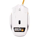GARMAR 112 Gaming Mouse for PC,2000 DPI,High Precision,LED Optical Mice,6 Buttons,White