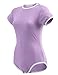 Littleforbig Adult Baby Diaper Lover (ABDL) Button Crotch Romper Onesie Pastel Series (XXXXL, Purple)
