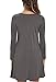 Unbranded* Womens Comfy Swing Tunic Long Sleeve Pocket Solid T-Shirt Dress Gray Large