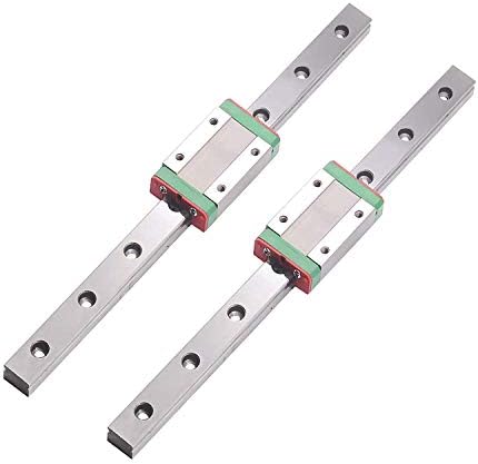 MR12 MGW12 600mm Miniature Rail Guide x 2pcs + MGW12C Slider of Rail Guide x 2pcs for Miniature Linear Motion