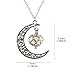 YGDZ Top Quality 4 Packs Luminous Series Moon Love Heart Pendant Necklace Fluorescent Necklace, Glow in the Dark(4 Colors)
