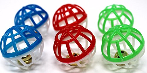 2012 6 x 1" BIRD FOOT TOY ball cockatiel parakeet toys cage parrot cat parrotlet