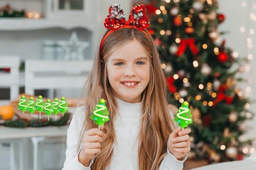 FRUIDLES CHRISTMAS TREE LOLLIPOP, CANDY CANES SUCKERS, MIXED FRUIT FLAVOR, INDIVIDUALLY WRAPPED LOLLIPOPS (24-PACK)