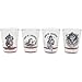 Sons of Anarchy 4pc Red Bottom Shot Glass Set