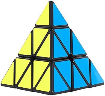 Pyramid Speed &amp; Magic Cube Puzzle | Anti-Stick Concave For Smooth Twisting | Educational Toy For Adults &amp; Kids | Sharpen Brain, Enhance Fine Motor Skills, Critical Thinking&amp;Problem Solving