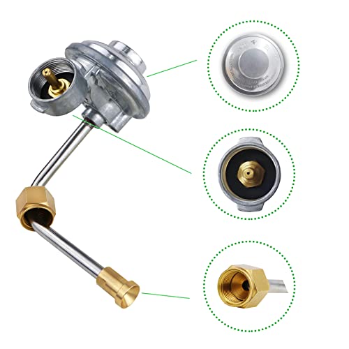 Camping Stove Regulator with 3/8" Female Flare Nut, 1lb to 20lb Propane