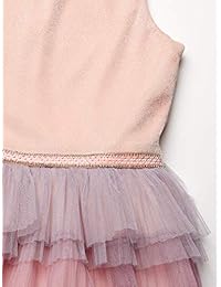 Amy Byer - Vestido de fiesta de malla para niña