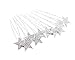 yueton 10pcs Bling Rhinestone Star Wedding Bridal Crystal Hair Pins Clips Women Headwear Hair Accessories