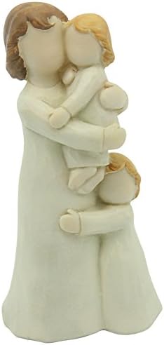 CCOQUS Mother and Daughters Figurine,a Great Gift for Mom (4.5 Inches Tall)