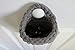 Small Hanging Basket, Rectangle Wall Baskets, Crocheted Catch All - Many Color Choices!