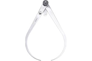 Starrett Caliper with High-Grade Steel Legs and Fine-Adjustment Screw for Fine Measurements - 12" Size and Approximate Capacity, Lock Joint Type, Flat Leg Style - 36-12