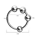 Beauty Molly 4 Solid Stainless Metal Balls Stainless Steel Glans Penis Ring