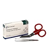 First Aid Only Scissors & Metal Forcep Pack