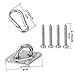 E EVERKING 1000 lb capacity Heavy Duty Hammock hanging kit Ultra Durable Hammock Hooks&Carabiners For Hammock Stand,Yoga&Brazilian Hammocks,Swing Chair,Multiple Indoor Outdoor Suspension Ceiling Hooks