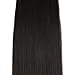 Ugeat Micro Loop Hair Extensions Real Human Hair Natural Black Microlink Hair Extensions Micro Loop Extensions Human Hair Micro Ring Extensions Real Human Hair Black #1 50S 16 Inch
