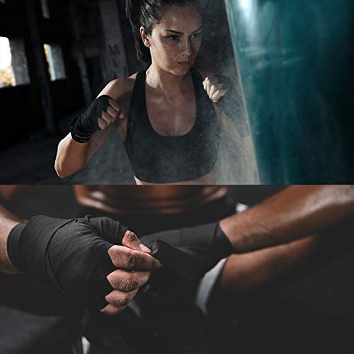 image for Liberlupus 120''/180'' Boxing Hand Wraps for Men & Women, Elastic Hand