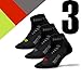 Thirty 48 Low Cut Cycling Socks for Men and Women | Unisex Breathable Sport Socks (Large - Women 9-12 // Men 8-11, [3 Pairs] Black Mixed Color)