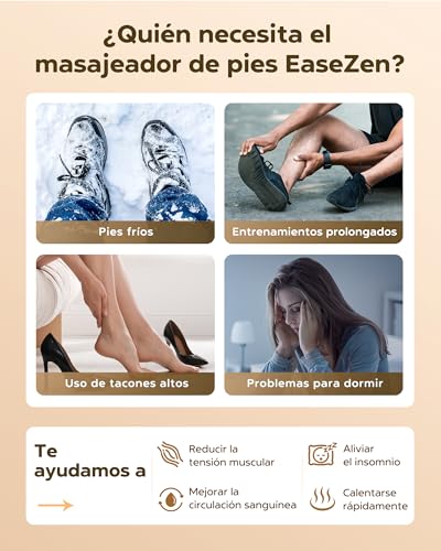 EaseZen Shiatsu Foot Massager with Heat, Foot Massager for Relaxation with Remote Control and LCD Display, Perfect Gift for Them/Them/Mother/Parents, Suitable up to Size 48