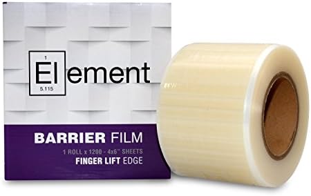 Element CLEAR Barrier Film Roll with Dispenser Box - 1200 perforated 4x6 Sheets