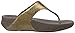 FitFlop Women's Lulu Metallic Snake, Bronze, 6 M US