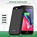 Battery Case for iPhone 8/7,Upgraded 6000mAh Portable Charging Case Protective Battery Pack for Apple iPhone 7/8 Rechargeable Charger Case Extended Backup Bank (4.7 Inch) (Black)