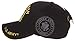 US Army Official License Structured Front Side Back and Visor Embroidered Hat Cap - Veteran Black