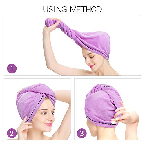 Turban Twist Hair Towel Wrap Head Towel 