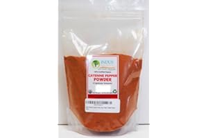 Indus Organics Cayenne Pepper Powder (60,000 SHU), 1 Lb Bag, Steam Sterilized, Premium Grade, High Purity, Freshly Packed