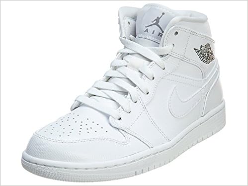 Nike Air Jordan 1 Mid White/Cool Grey-White - Zapatillas para hombre, talla  10 : Amazon.es: Zapatos y complementos