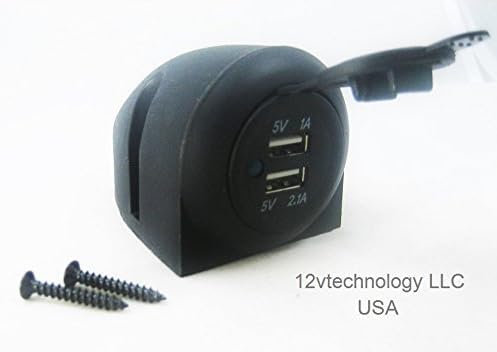 Surface Mount Heavy Duty Dual True 3.1A USB Charger Socket Plug Outlet 12V #cu/cmb1/2sq