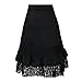 Taiduosheng Women's Steampunk Gothic Clothing Vintage Cotton Black Lace Skirts