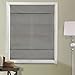Chicology Cordless Magnetic Roman Shades / Window Blind Fabric Curtain Drape, Light Filtering, Privacy - Daily Grey, 33