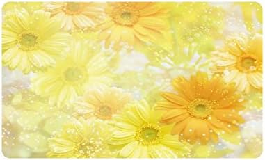 Daisy Flower Doormat Entrance Mat Floor Mat Rug Indoor/Outdoor/Front Door/Bathroom Mats Rubber Non Slip Size 30 x 18 inches