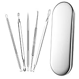 UNI-FAM Blackhead Remover Pimple Comedone Extractor Tool - Acne Removal Kit - Acne Needles