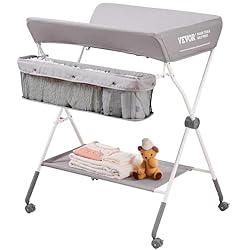 VEVOR Baby Changing Table, Folding Diaper Changing