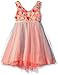 Rare Editions Big Girls' Coral Soutach To Mesh Social Dress