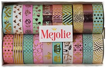 20 Rolls Washi Tape Set, Cute Decorative Tape Set, Use for DIY Crafts, Cards and Gift Wrapping