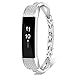 Famobest for Fitbit Alta HR Bands Fitbit Alta Bands for Women Men, Stainless Steel Alta Fit bit Bands Alta Fitbit Bands Fitbit Alta Replacement Bands Wristbands Small Large Bangle 1 Silver