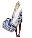 Bestyou® Women's Hobo Printed Chiffon Cover Up Kimono Cardigan Maxi Beach Dress, Geo Printed 1, (Size: Free Size Fits US Size XS-L)