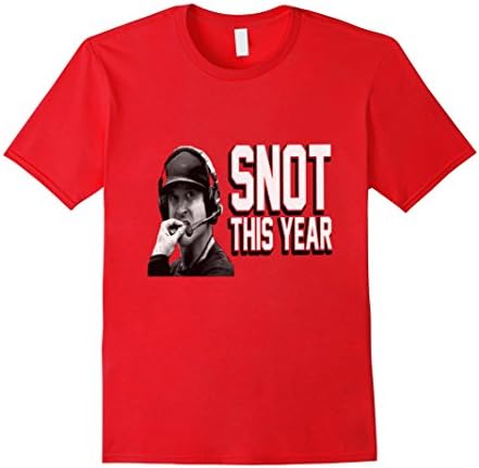 Men's Snot This Year Harbaugh Football Ohio/Michigan Funny T Shirt Large Red