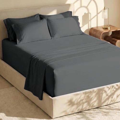 Hearth & Harbor Extra Deep Pocket Queen Sheets Sets - Fits Mattress 18-24 Inche…
