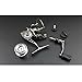Outop Mini Ultra Smooth Lightweight Powerful Collapsible Handle Fishing Spinning Reel Black