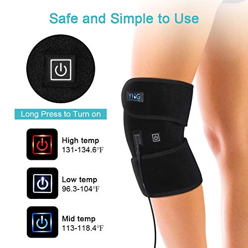 Heating Knee Brace Wrap, Knee Warmer Heated Knee Wrap Heating Pad Heat