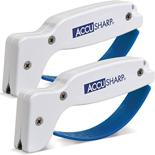 AccuSharp Knife and Tool Sharpener 001 (2-Pack with Z-Cloth) Bundle