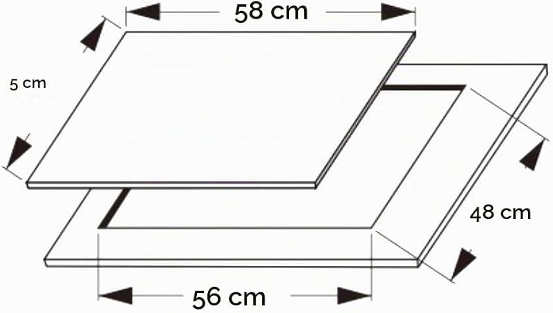 Table de Cuisson à Gaz 4 Feux Bolero Squad GN 4200S Glass Black