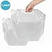 20L/(2x10L)5 Gallon Capacity Foldable Portable Water Carrier Bag -Food Grade PVC -Outdoor Collapsible Transparent Drinking Water Bag Car Water Carrier Container for Camping/Climbing/Picnic/Survival