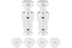 Alamic Replacement Float Valve for Instant Pot Duo 3, 5, 6 Qt, Duo Plus 3, 6 Qt, Ultra 3, 6, 8 Qt, Lux 3 Qt - 2 Float Valves 4 Silicone Caps