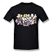 Hsuail Men's Undertale Family T-Shirt Black US Size L