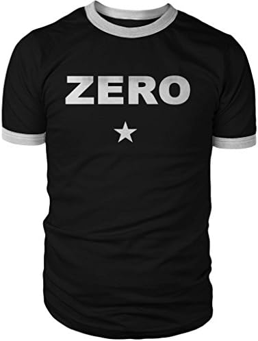 Zero Ringer Shirt, White Print on Ringspun Black and White Ringer, Great Daily Comfy Shirt or a Fantastic Cosplay Item!